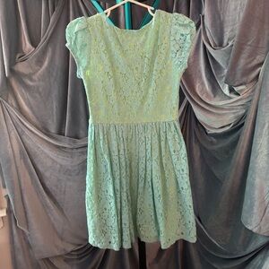 Xtraordinary blue lace girls dress size 10
